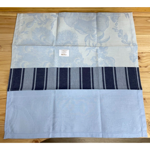 Le Jacquard Francais A La Francaise Napkins Floral Blue Pink Yellow Set of 3 New - Picture 12 of 16